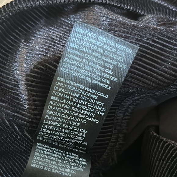 WNHM WOMEN RUNWAY VELVET CORDUROY LEGGINGS BLACK SIZE 8 - Picture 6 of 7